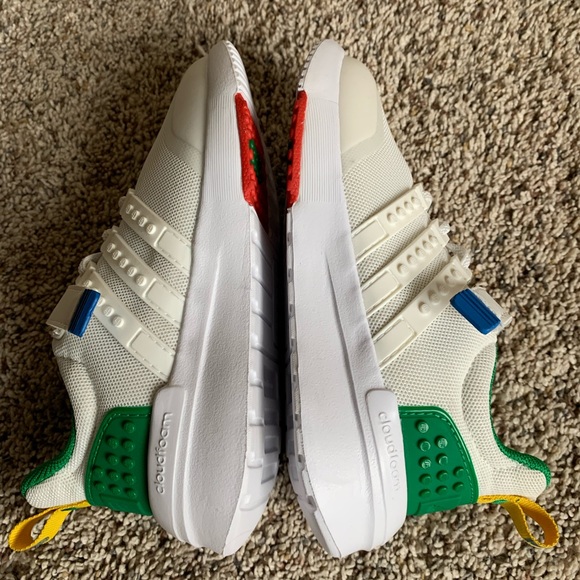 Adidas Lego  Kids White and Green Sneakers never worn - Picture 3 of 6